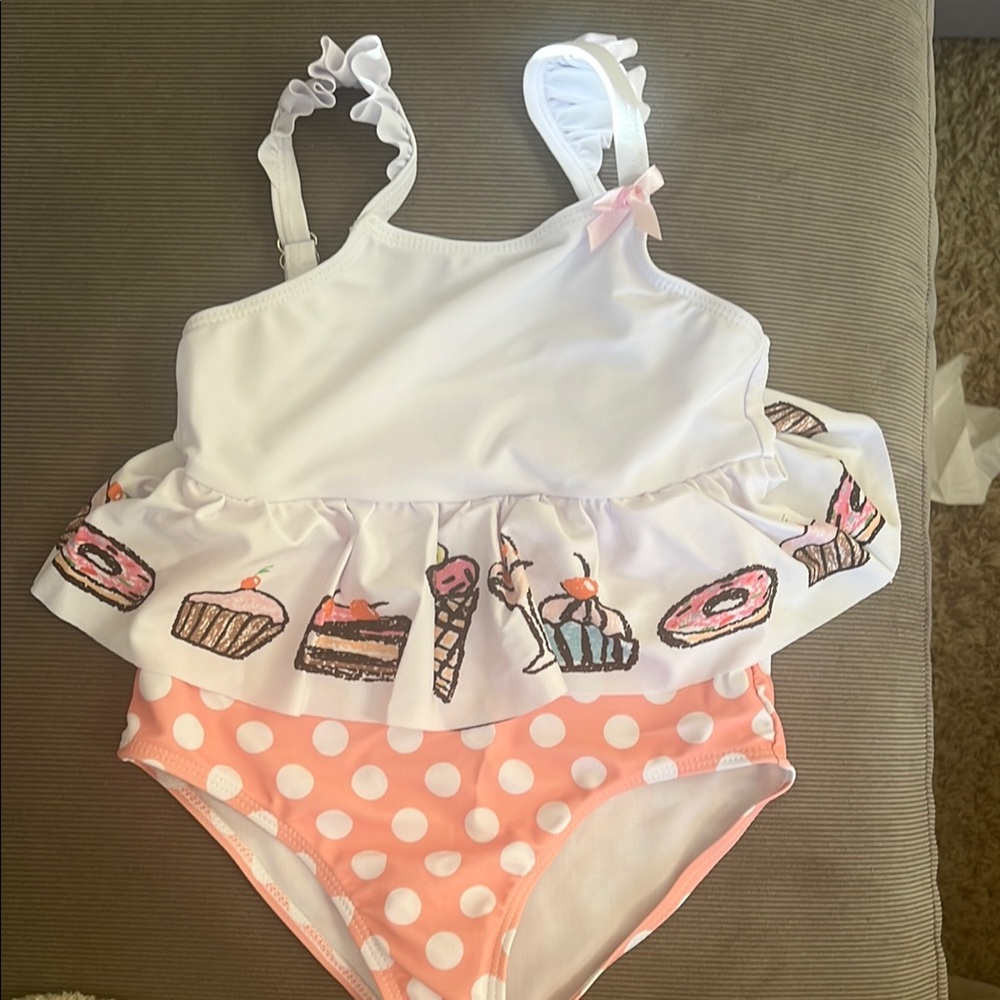 Girls' Dessert Print Swimsuit